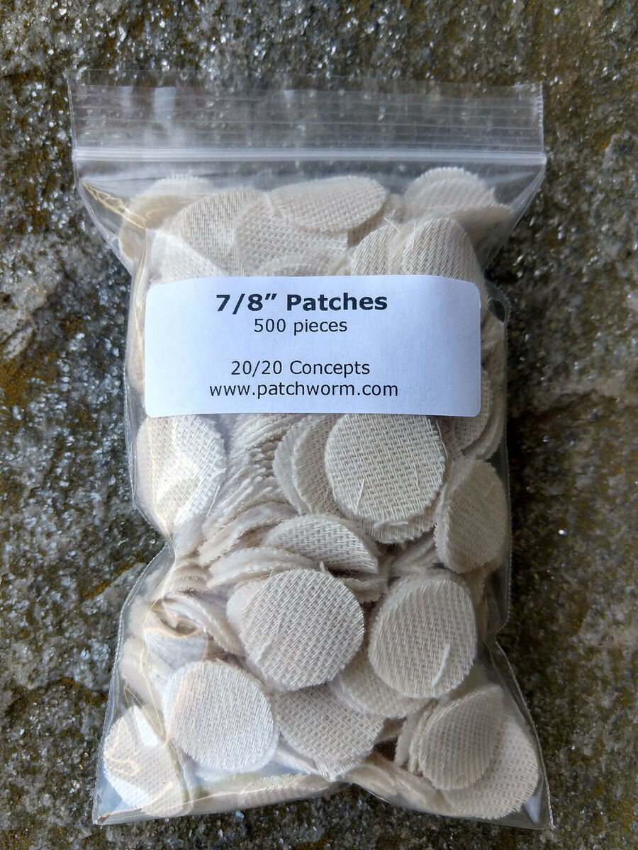Patchworm Round Patches - 7/8" Heavy duty