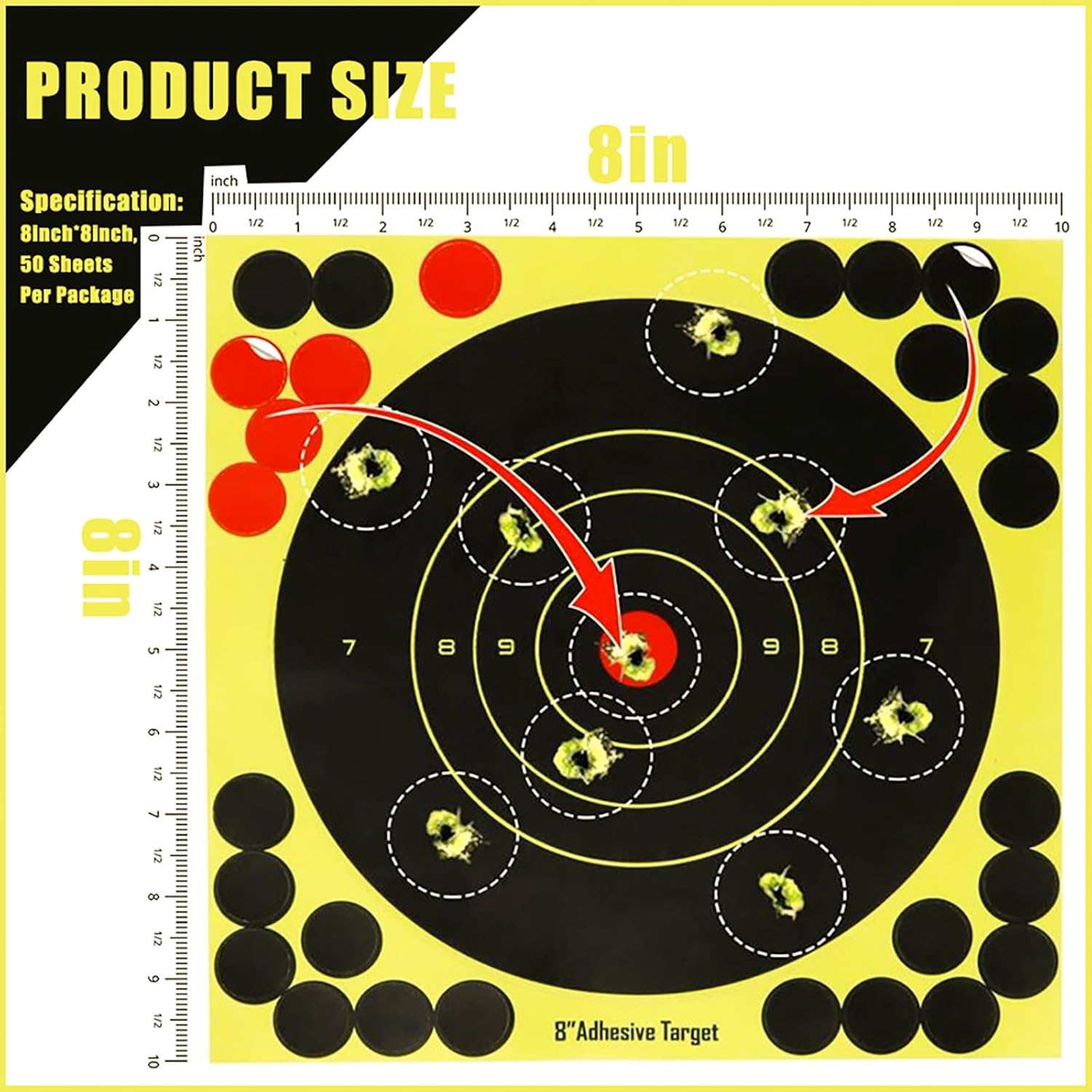 سبلاتر بورست هدف 8" 50 حبه