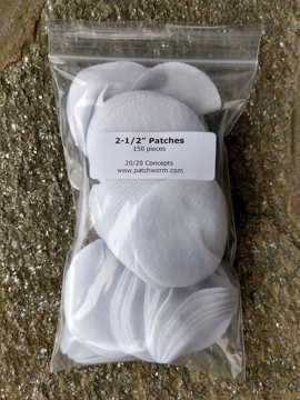Patchworm Round Cotton Patches - 2-1/2